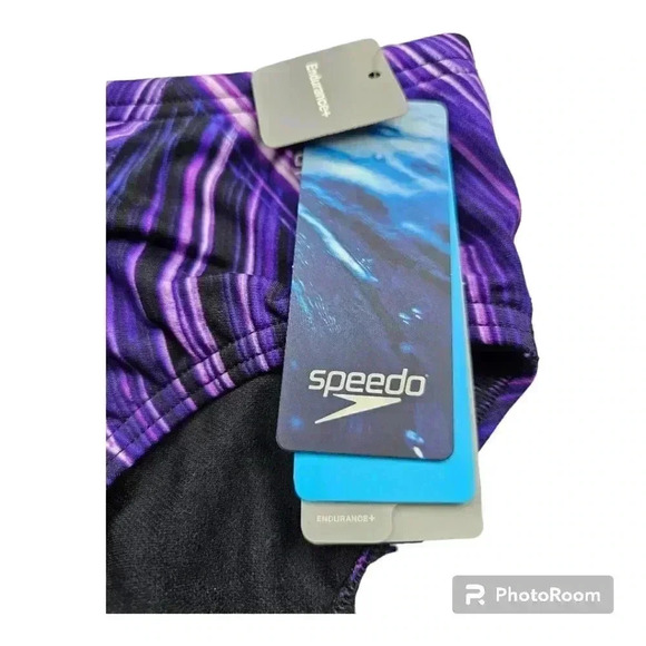 Men's Speedo Endurance+ Turbo Stroke Brief Purple #7706715 NWT Sz 30 or 34 - Picture 4 of 7